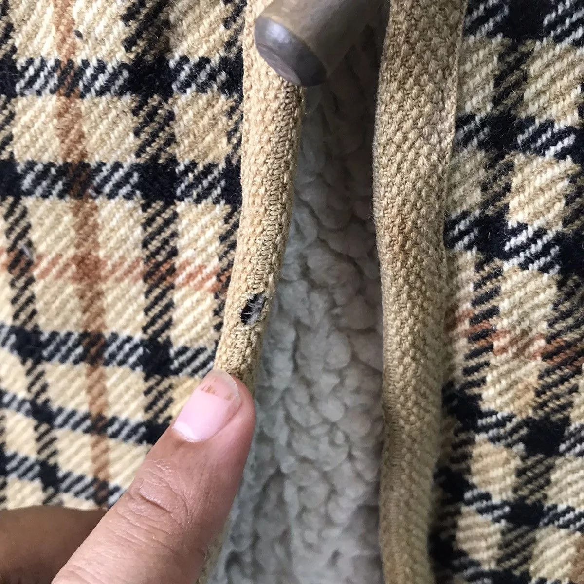 DAKS Vests Daks England Vest Fleece Sherpa Multi