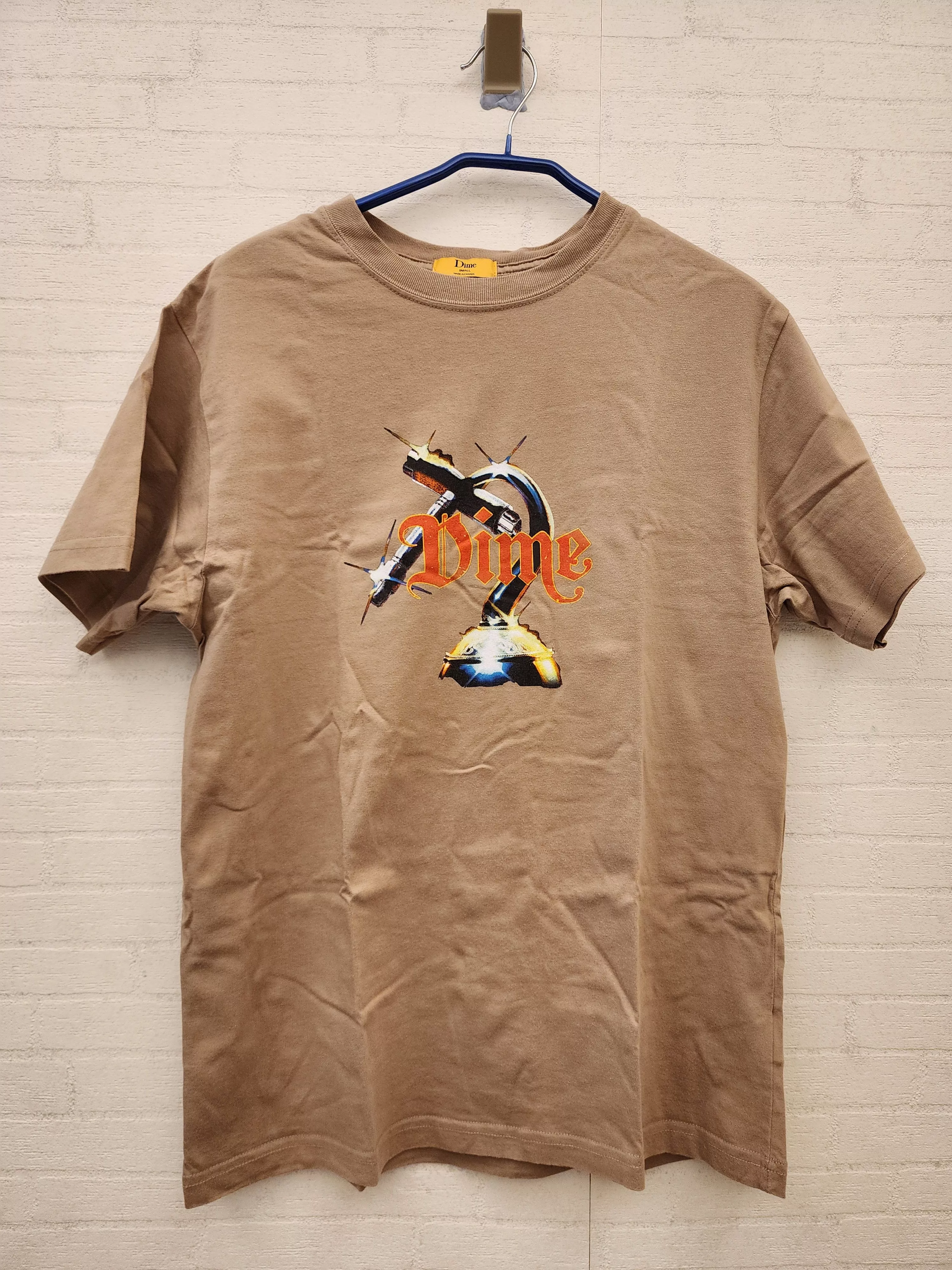 Dime Short Sleeve T Shirts Dime Piracy T-Shirt Brown
