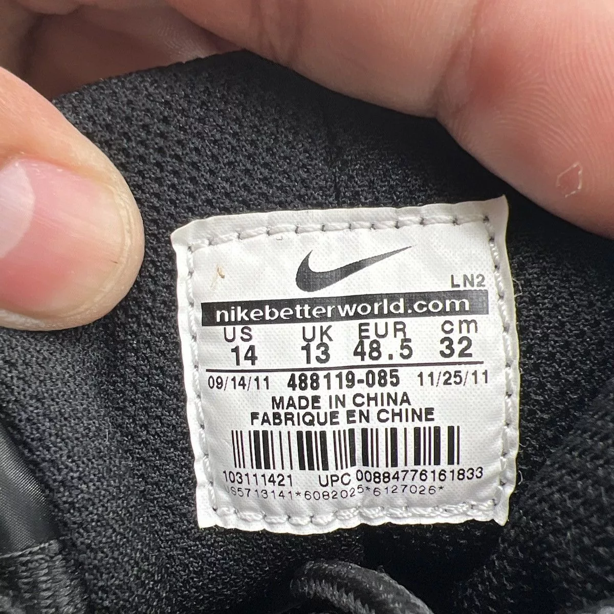 Nike Hi Top Sneakers Nike Air max Barkley hyperfuse Black