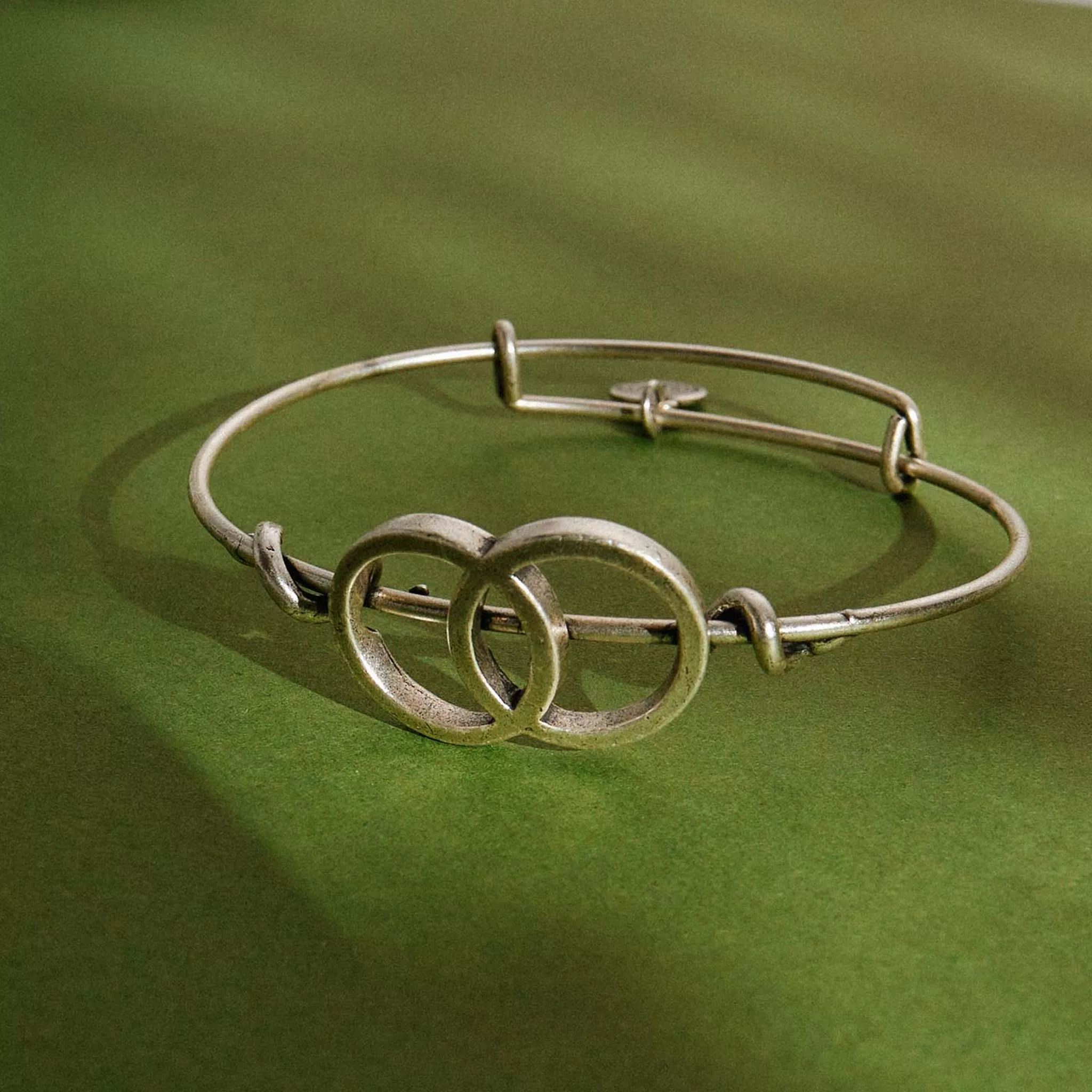 Vesica Piscis Symbol Wrap Expandable Bangle