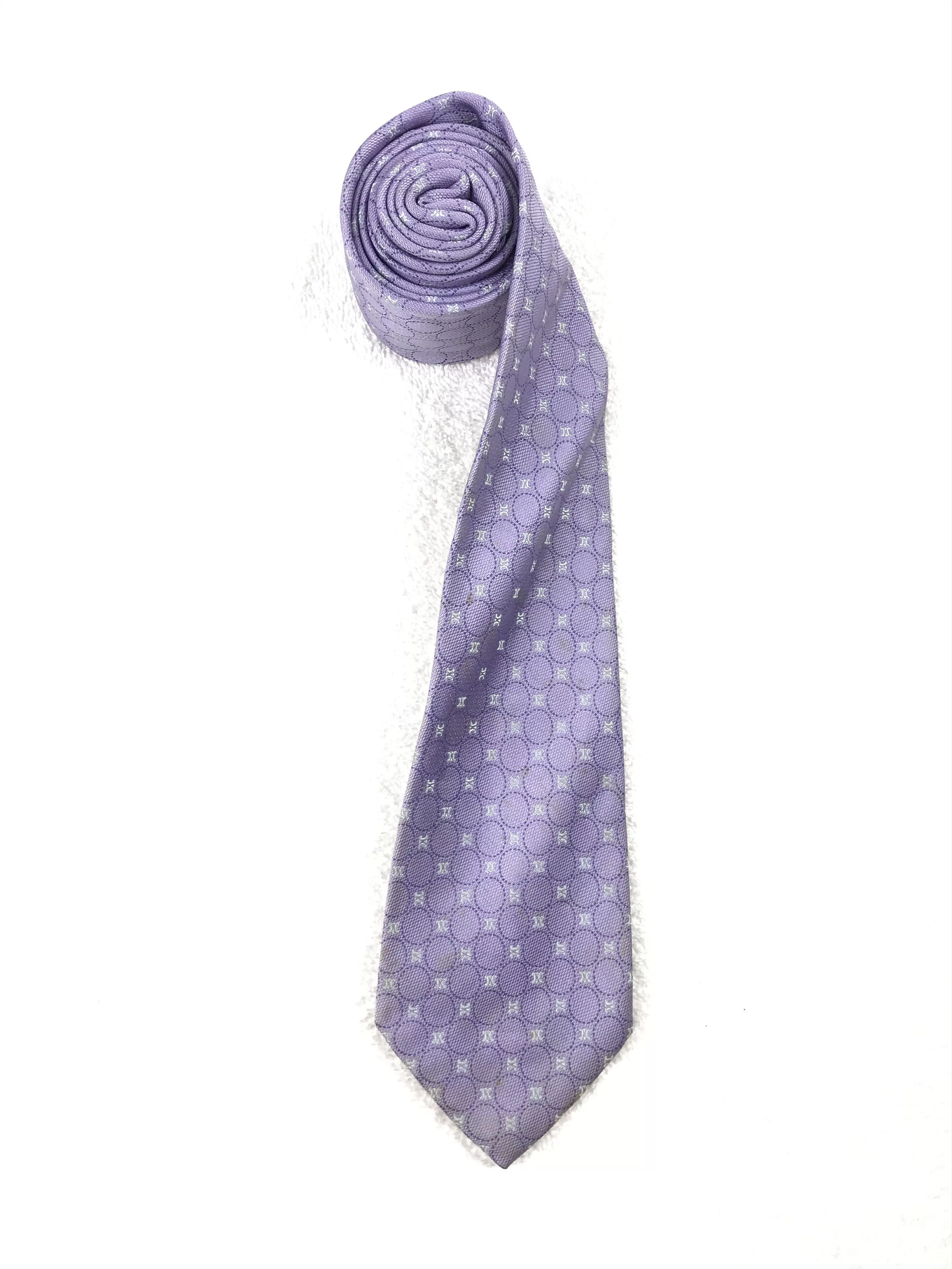 Celine Ties Pocketsquares Vintage Celine Monogram Silk Necktie Multi