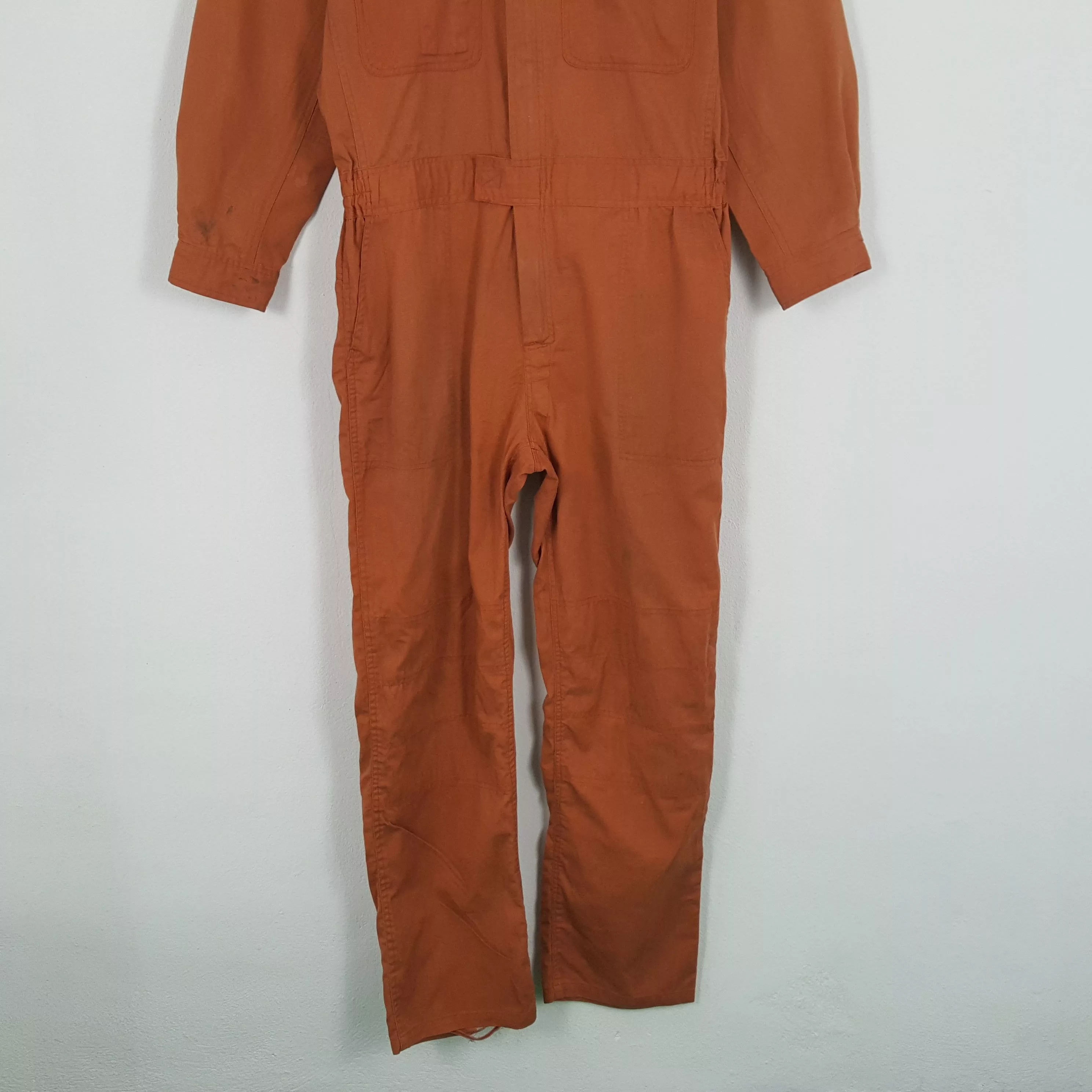 Nirvana Light Jackets Nirvana × Vintage Vintage NIRVANA MICHELIN Japanese Style Coverall Jacket Orange