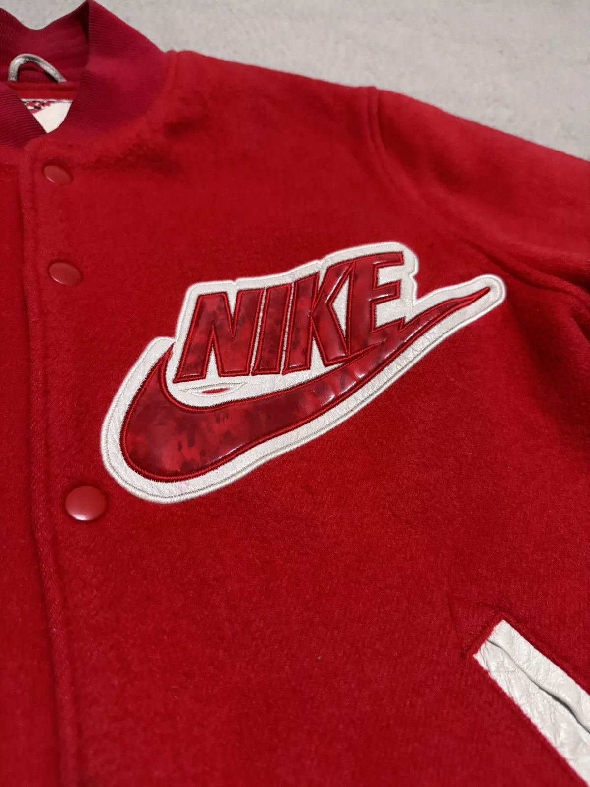 Nike Bombers Nike × Supreme Supreme x Nike SB Varsity Jacket SS07 Red
