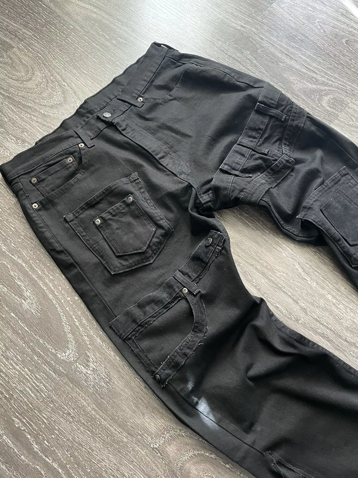 Other Denim Other Black on Black Multi Pocket Denim