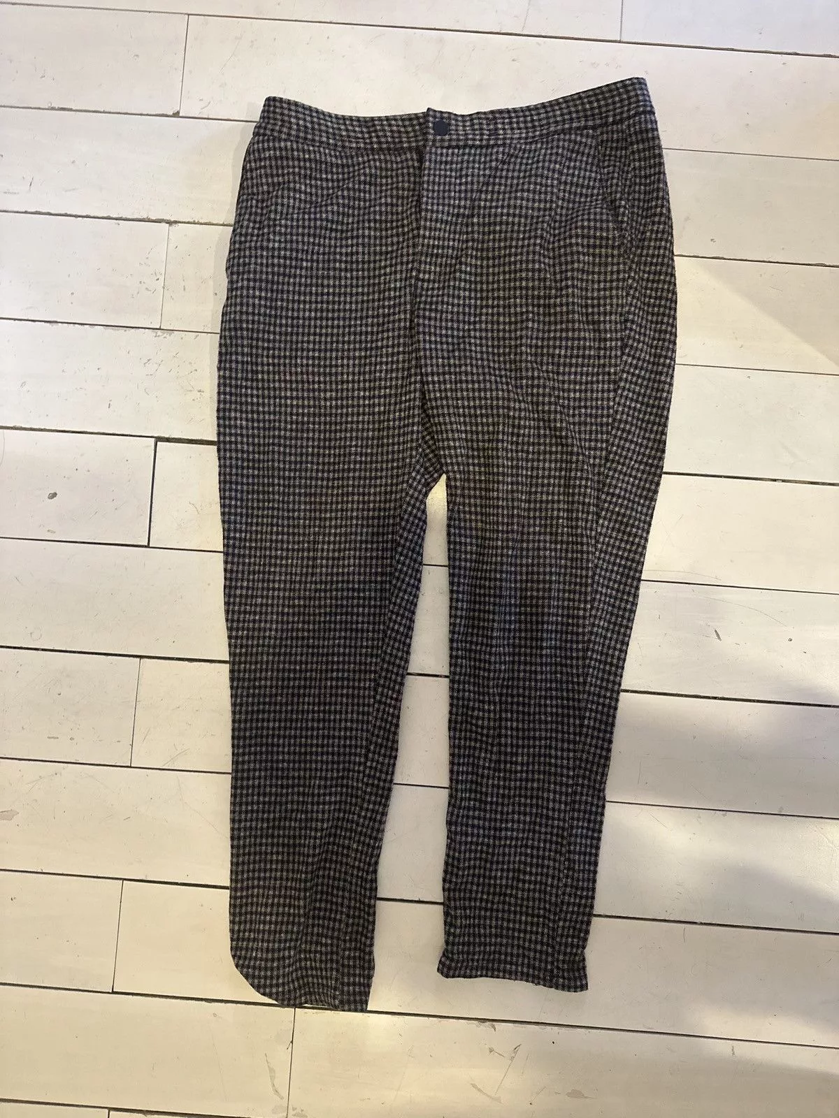 Zara Sweatpants Joggers Plaid Zara Joggers Brown