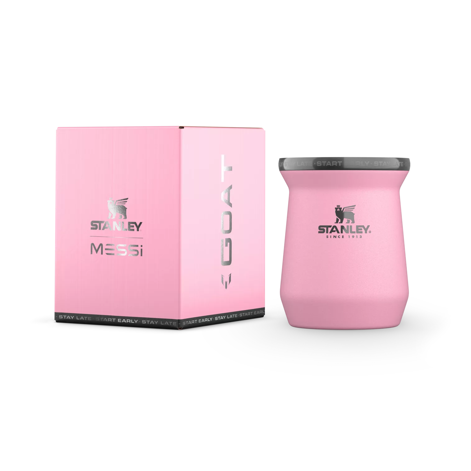 The Messi x Stanley Classic Mate Insulated Mug 8 OZ In Messi GOAT Pink