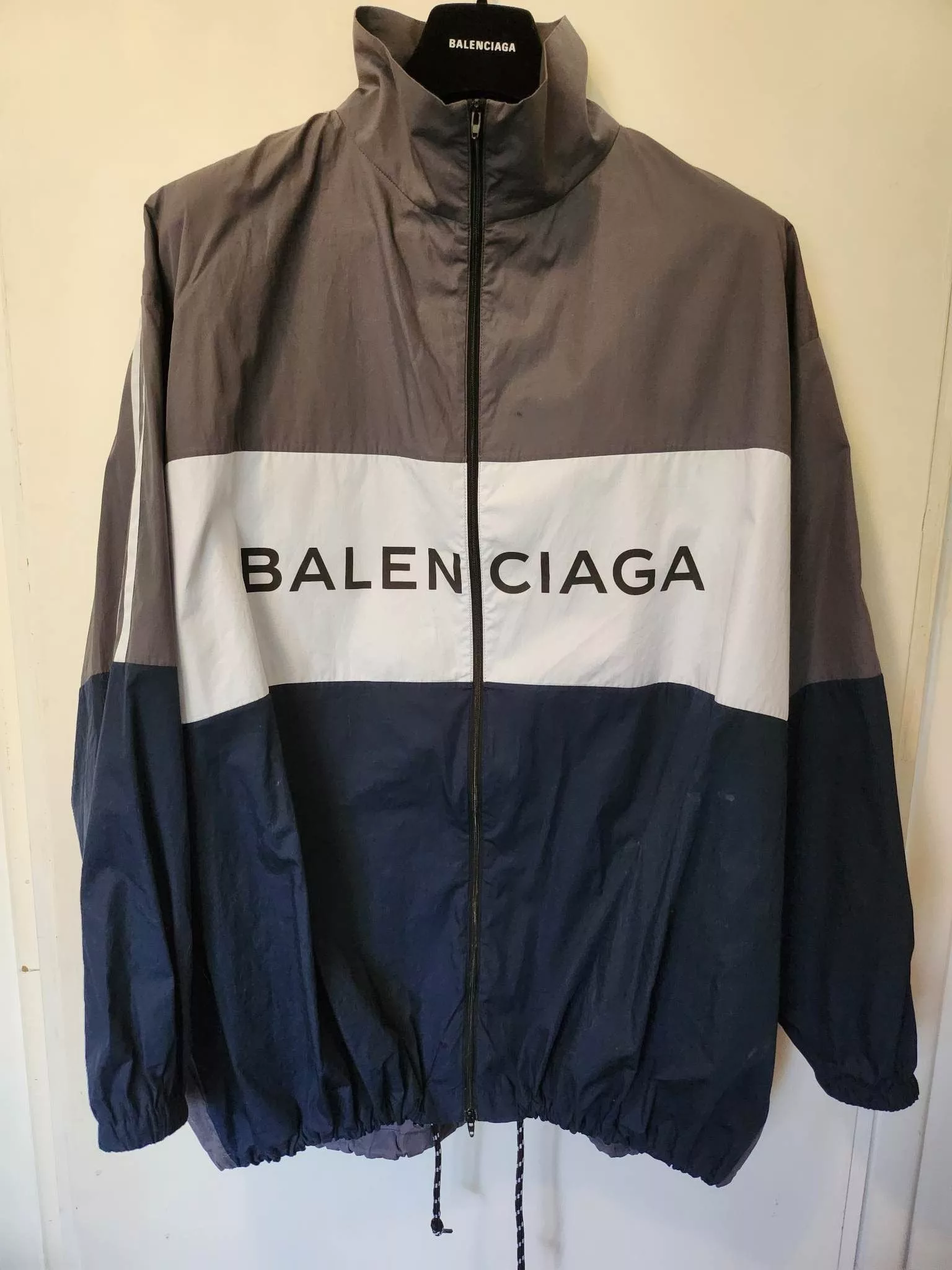 Balenciaga Light Jackets Balenciaga Iconic track jacket Gray