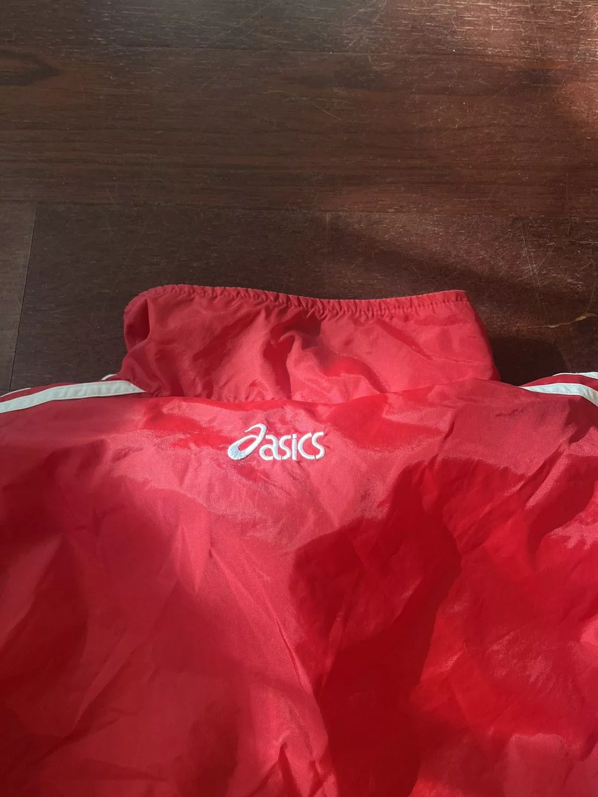 Asics Light Jackets Asics × Vintage Vintage 80/90s ASICS Windbreaker Red