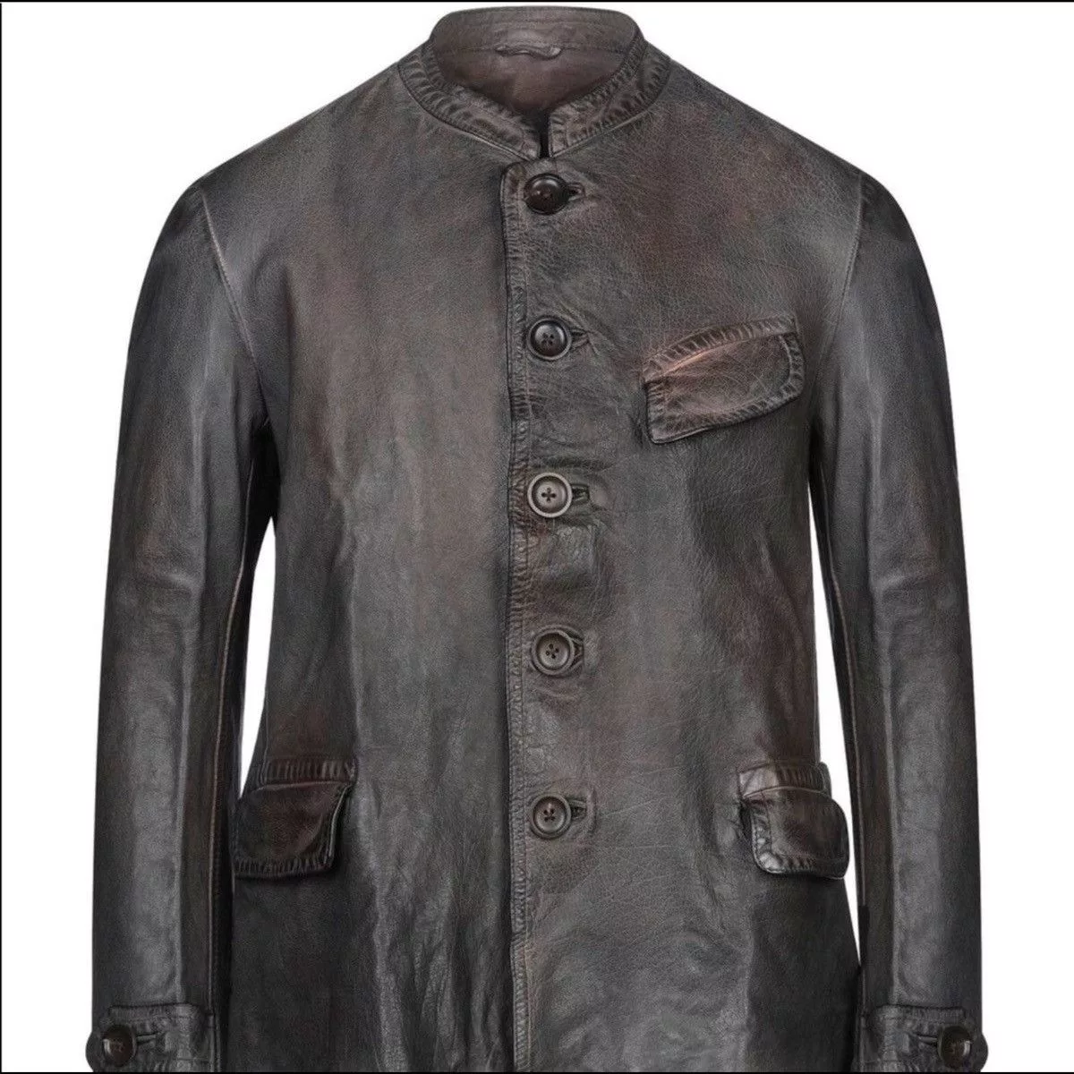numero 10 Leather Jackets Numero 10 leather jacket Gray
