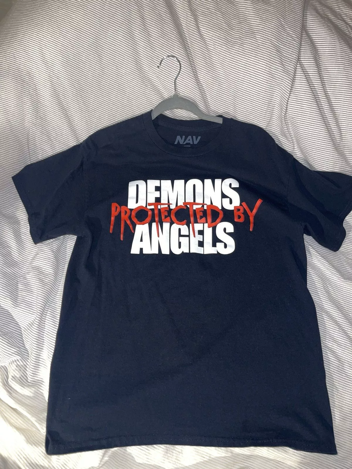 Vlone Short Sleeve T Shirts VLONE x Nav Black