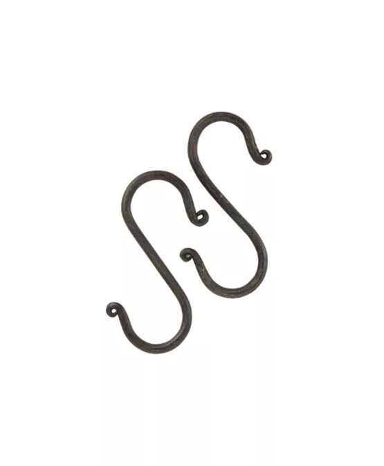 Black Hand Forged S Hook Set/2