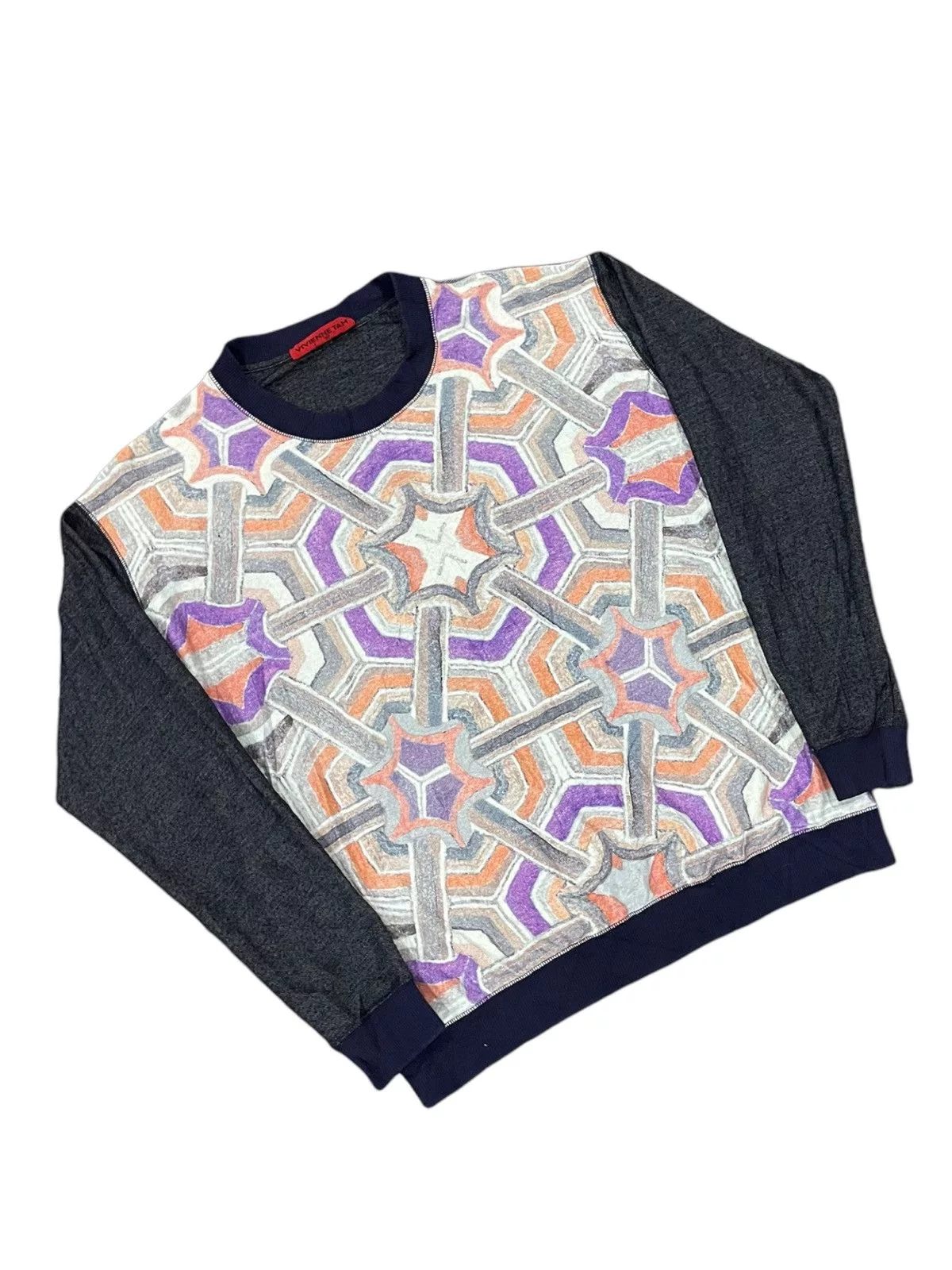 Designer Long Sleeve T Shirts Designer × If Six Was Nine Vivienne Tam SS1997 Vintage Shirts Multi