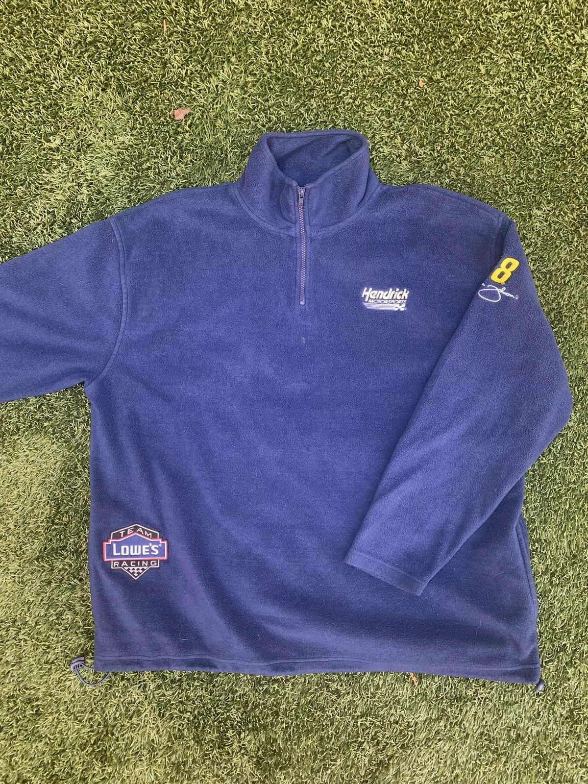 NASCAR Light Jackets NASCAR × Vintage × Winners Circle Winners Circle Lowe’s Racing Fleece Pullover Blue