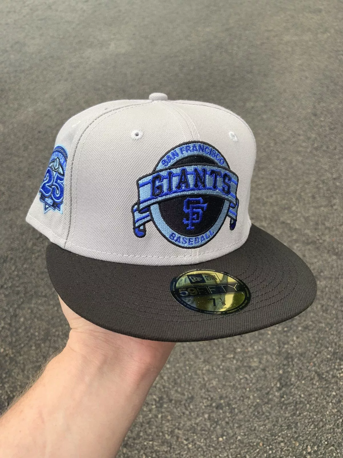 MLB Hats MLB × New Era Exclusive San Francisco Giants Fitted 7 1/8 Two Tone Gray
