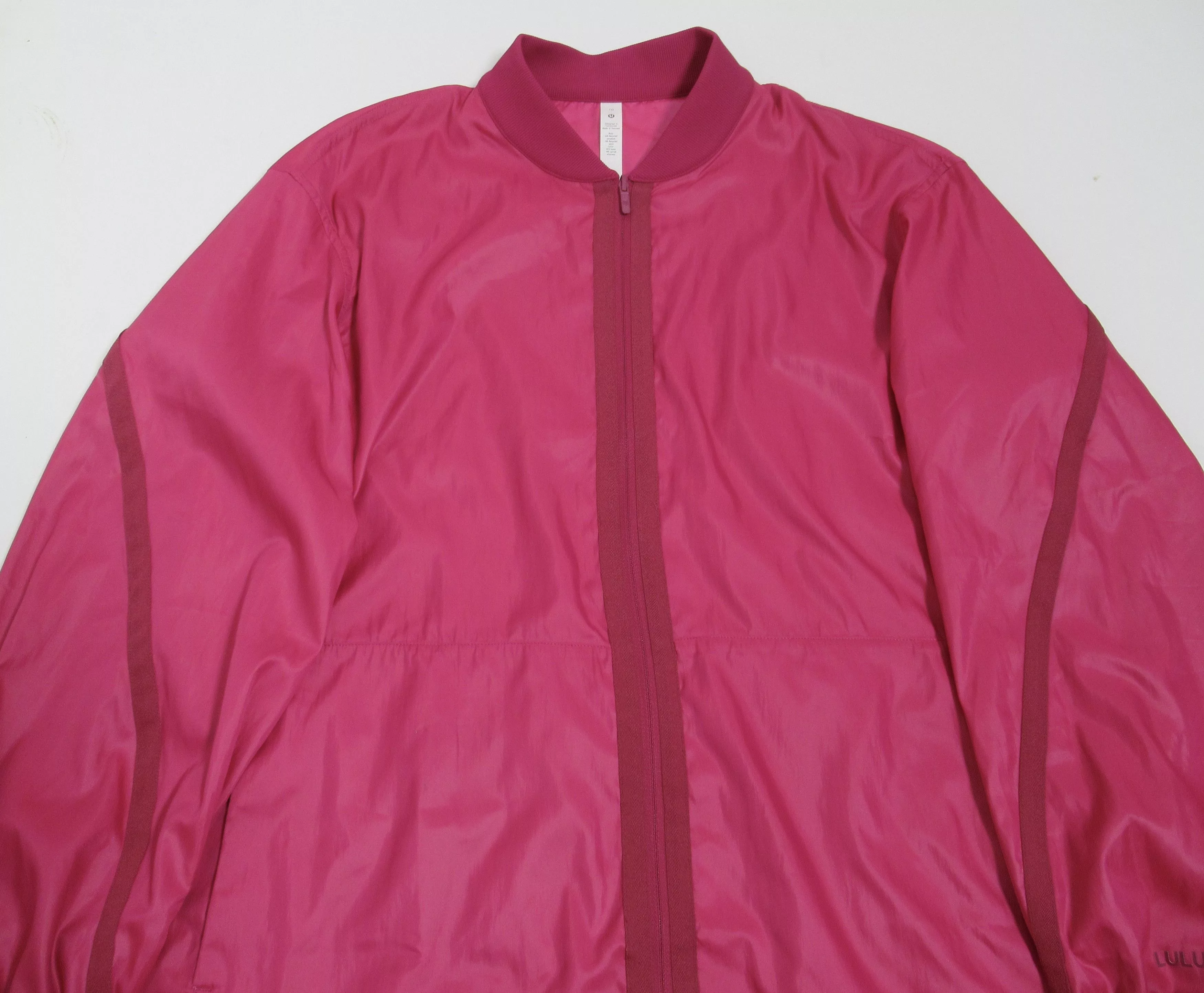 Lululemon Bombers Lululemon Reversible Drape-Sleeve Long Jacket Sonic Pink Multi