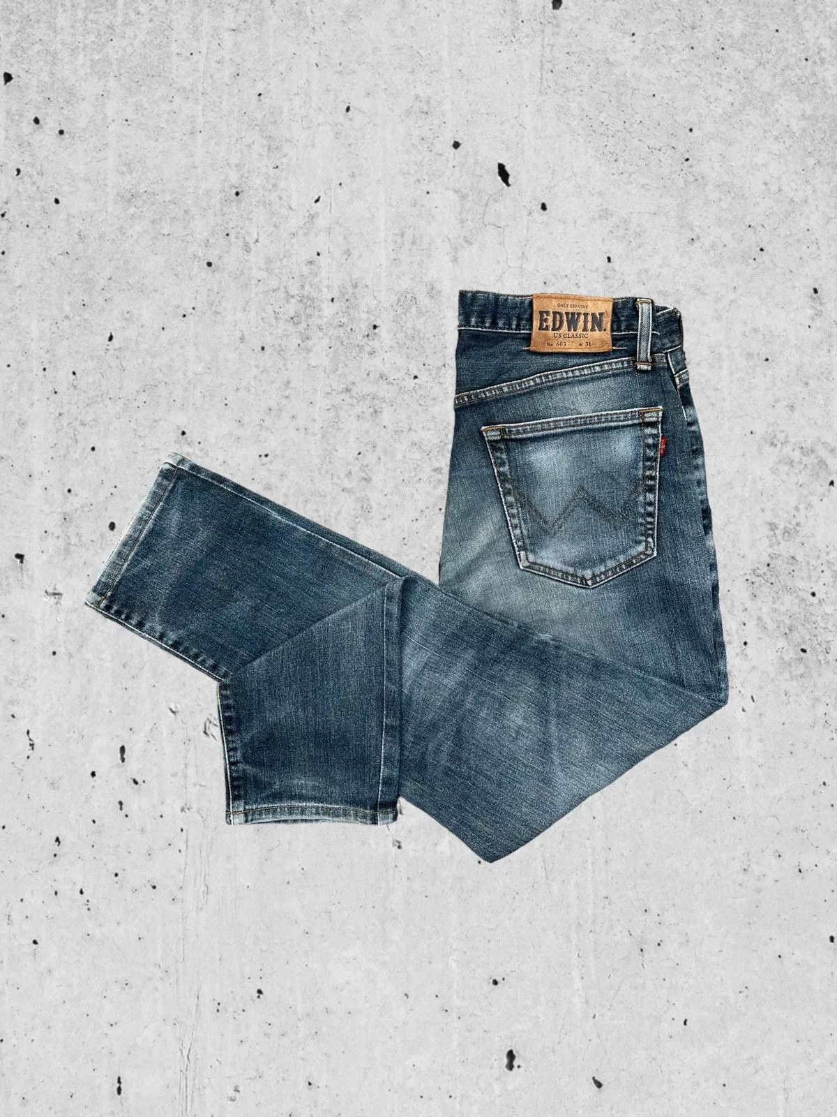 Edwin Denim Edwin × Japanese Brand 🔥Edwin Us Classic 603 Distressed Denim W31🔥 Blue