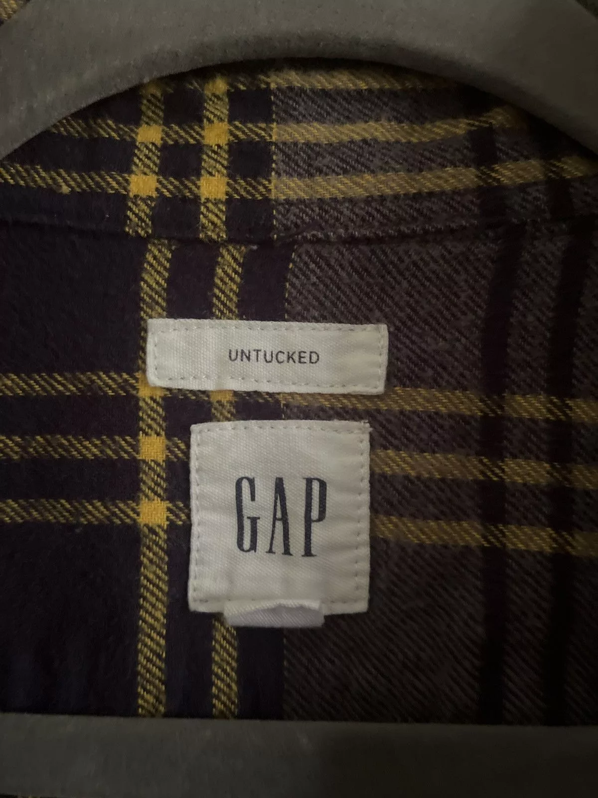 Gap Shirts Button Ups Gap × Vintage Gap Flannel Grey Gray
