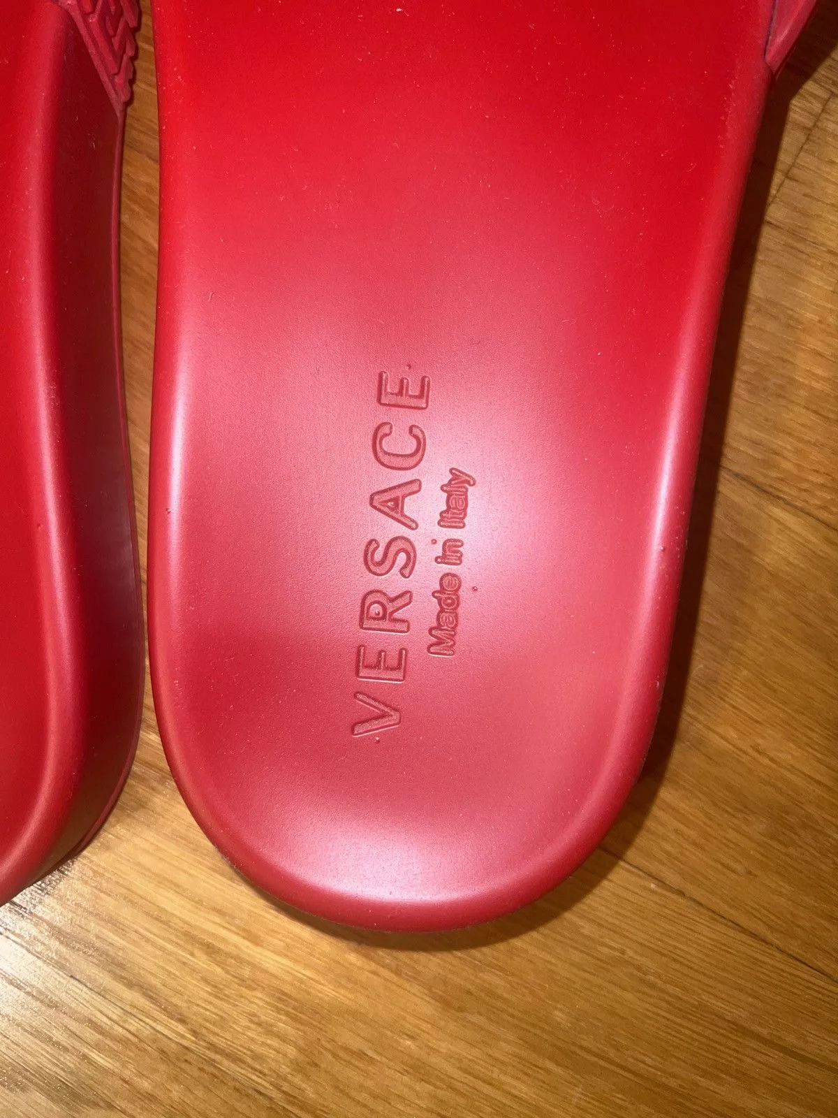 Versace Slip Ons Red