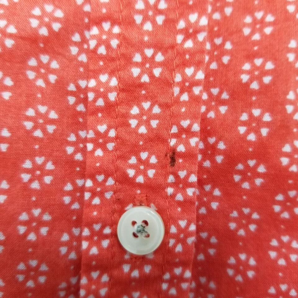 Old Navy Button Ups Old Navy Shirt Womens Large Floral Button Up Long Sleeve Red