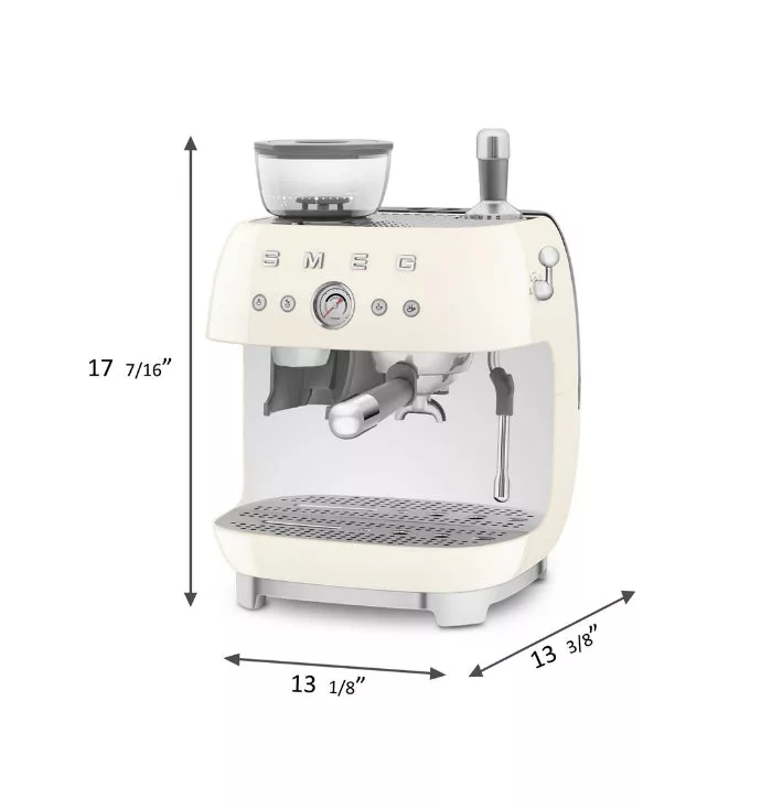 SMEG Semi-Automatic Espresso  Machine Cream