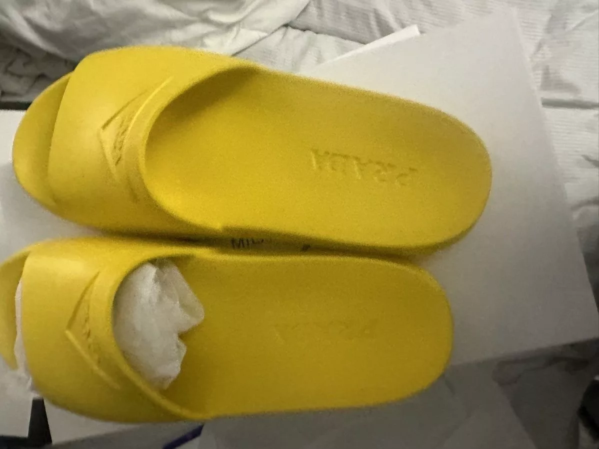 Prada Slip Ons prada slides Yellow