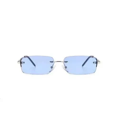 Electric Visual Sunglasses Rimless Blue Vintage