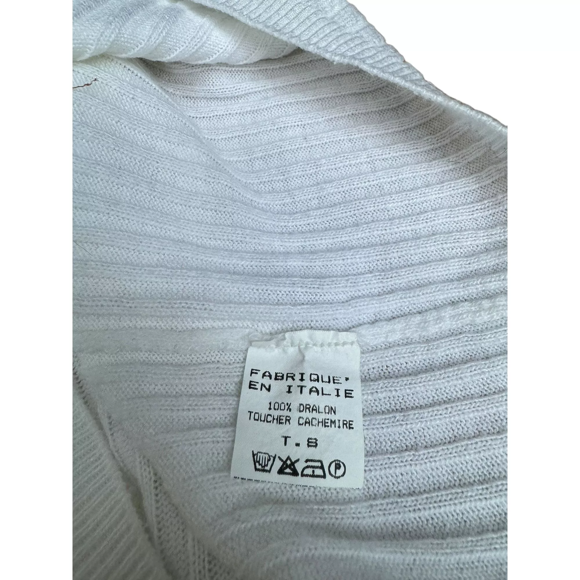 Courreges Sweaters Courreges Vintage White Knitted Sweater