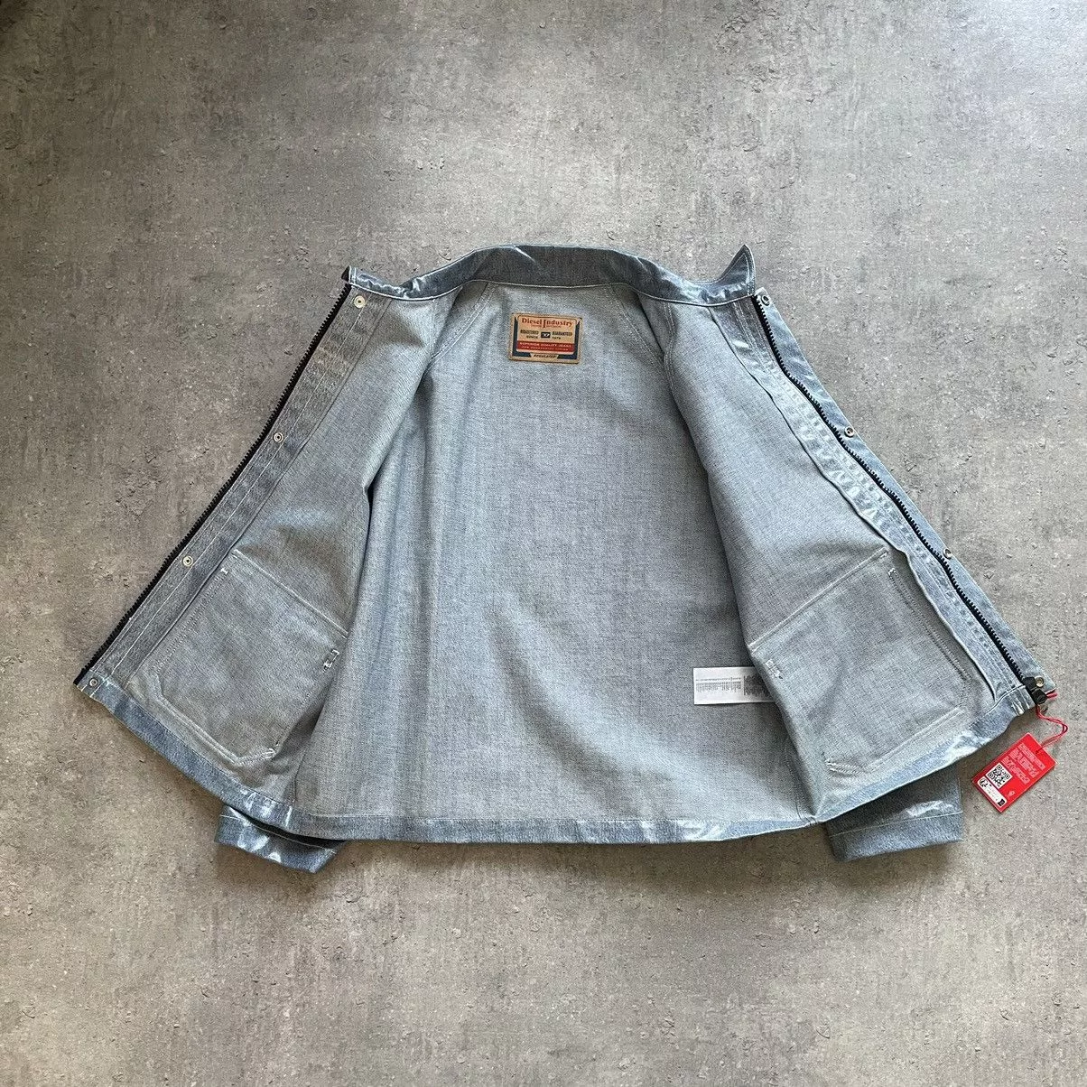 Diesel Raincoats Diesel D-Sury Giacca Raincoat Denim Jacket Blue
