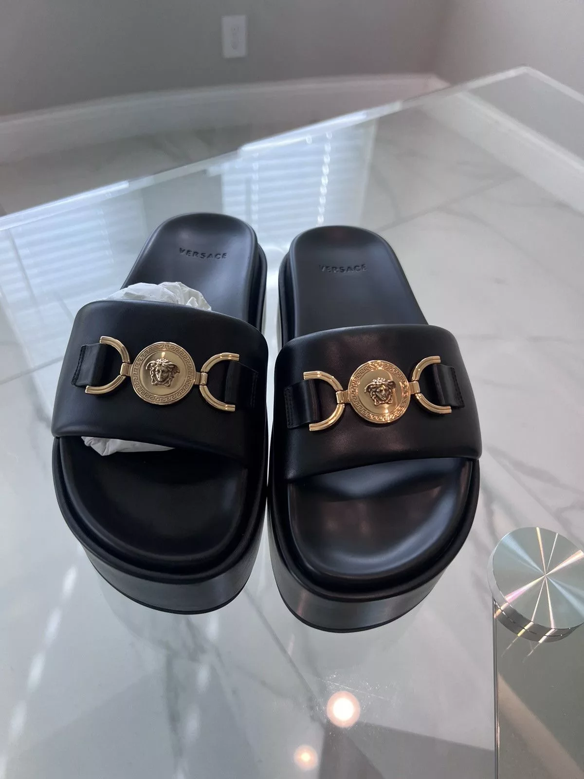 Versace Sandals Versace Medusa '95 platform sandals Black