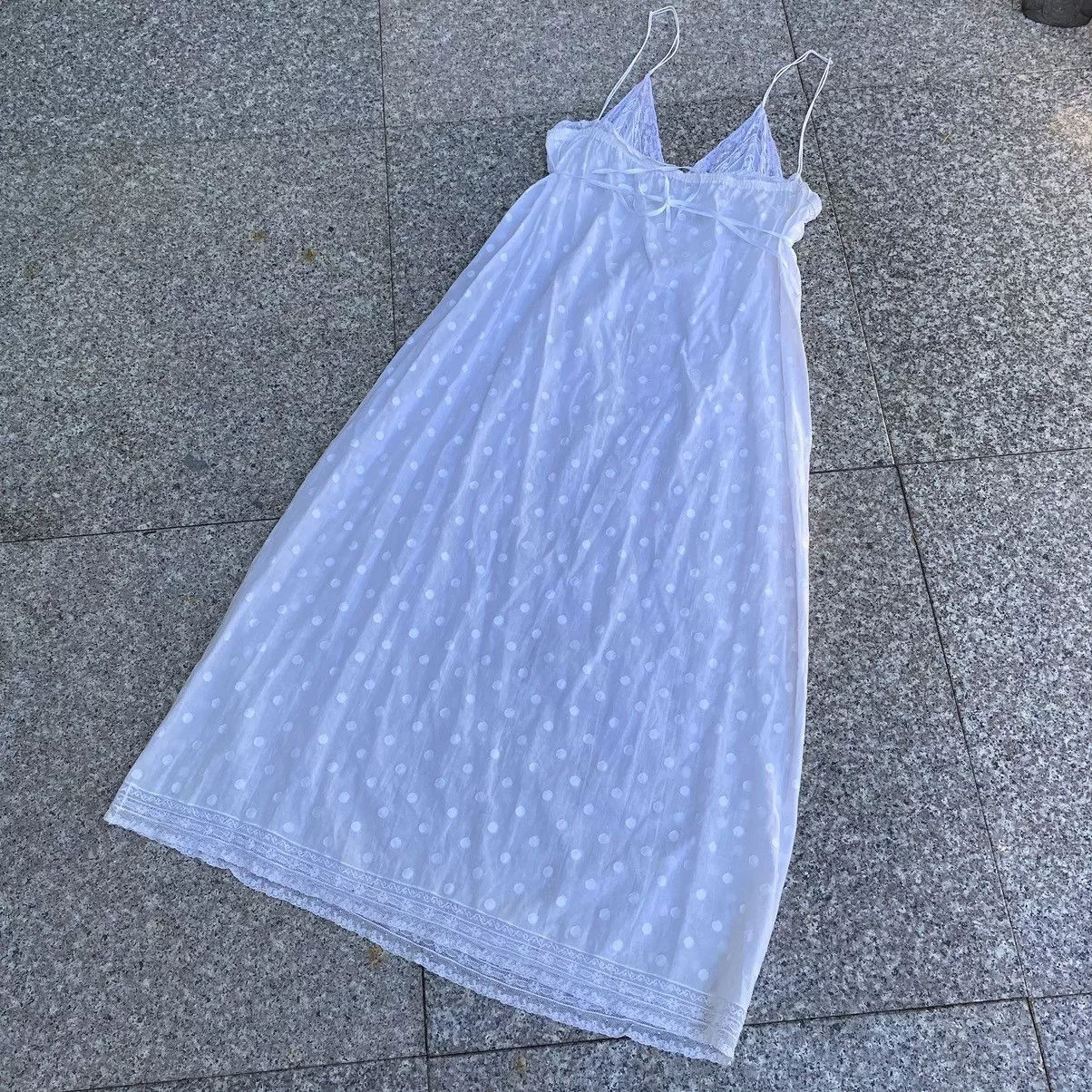 Other Socks Intimates Other Boho cotton nightgown White