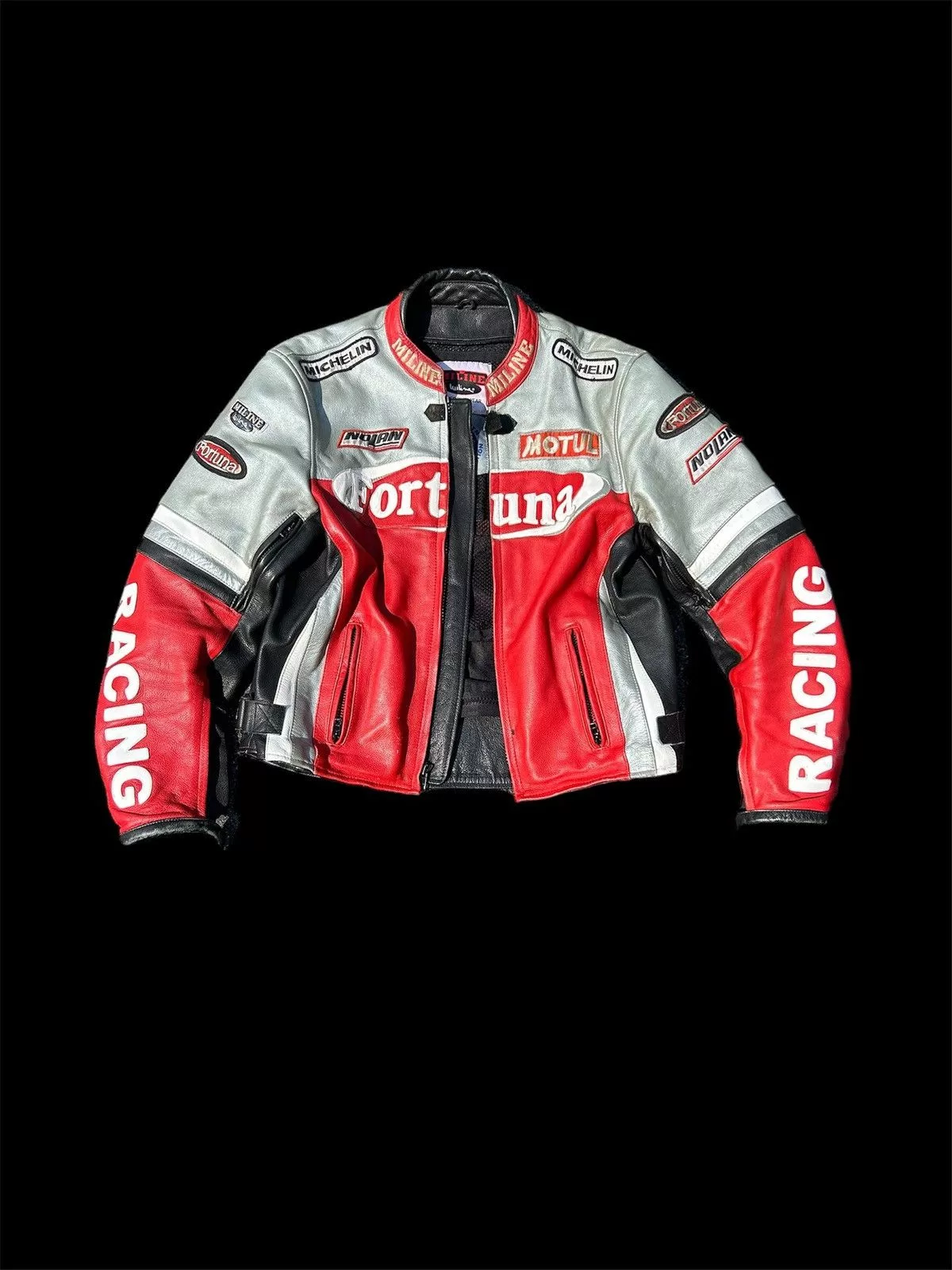 Other Leather Jackets Other Fortuna Vintage Racing Jacket Red