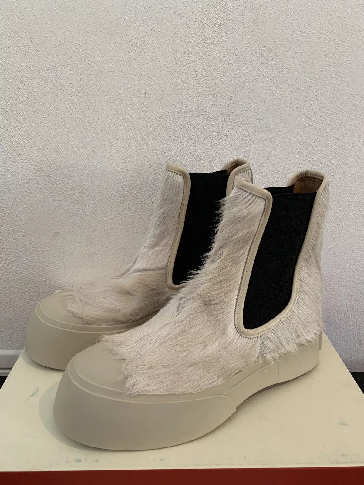 Marni Boots Marni Chelsea Boots Made in Italy Beige