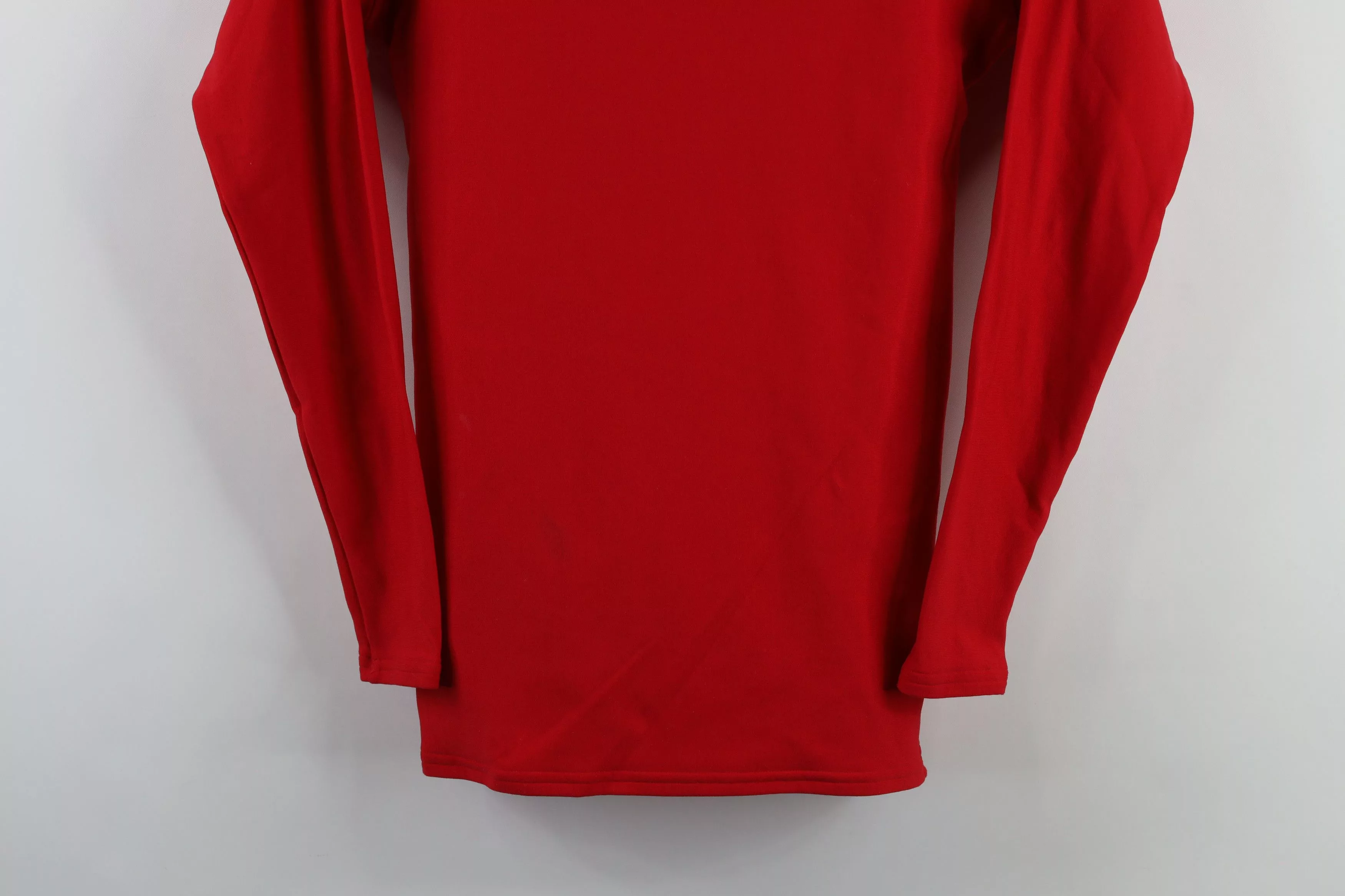 Under Armour Long Sleeve T Shirts Under Armour × Vintage Under Armour Compression Mock Neck Long Sleeve T-Shirt Red