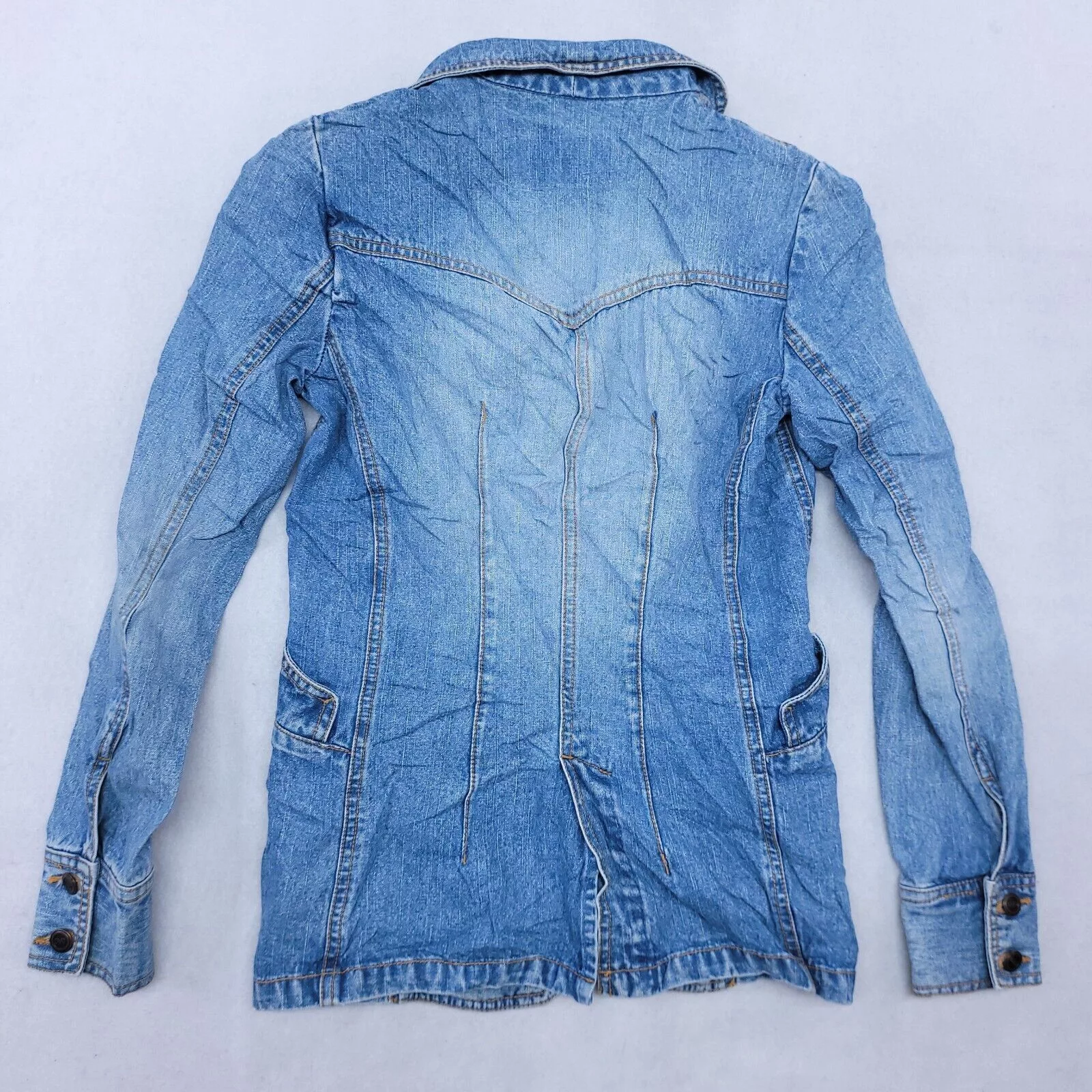 Mossimo Jackets Mossimo Casual Button Denim Jean Jacket Womens Size S Blue