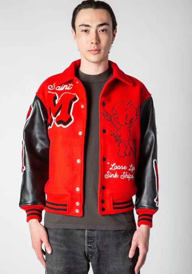 Saint Michael Bombers St Mxxx Saint Michael Devil Varsity XL Red