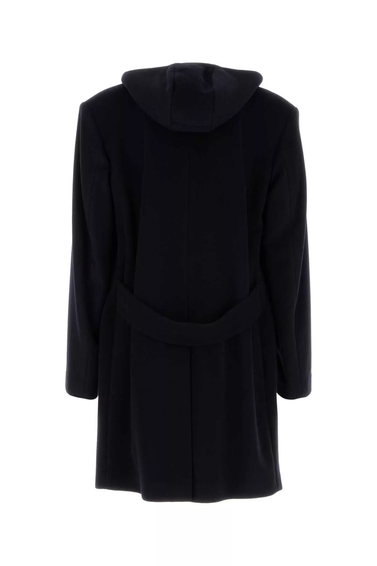 Prada Bombers Prada Midnight Blue Wool Blend Coat Multi