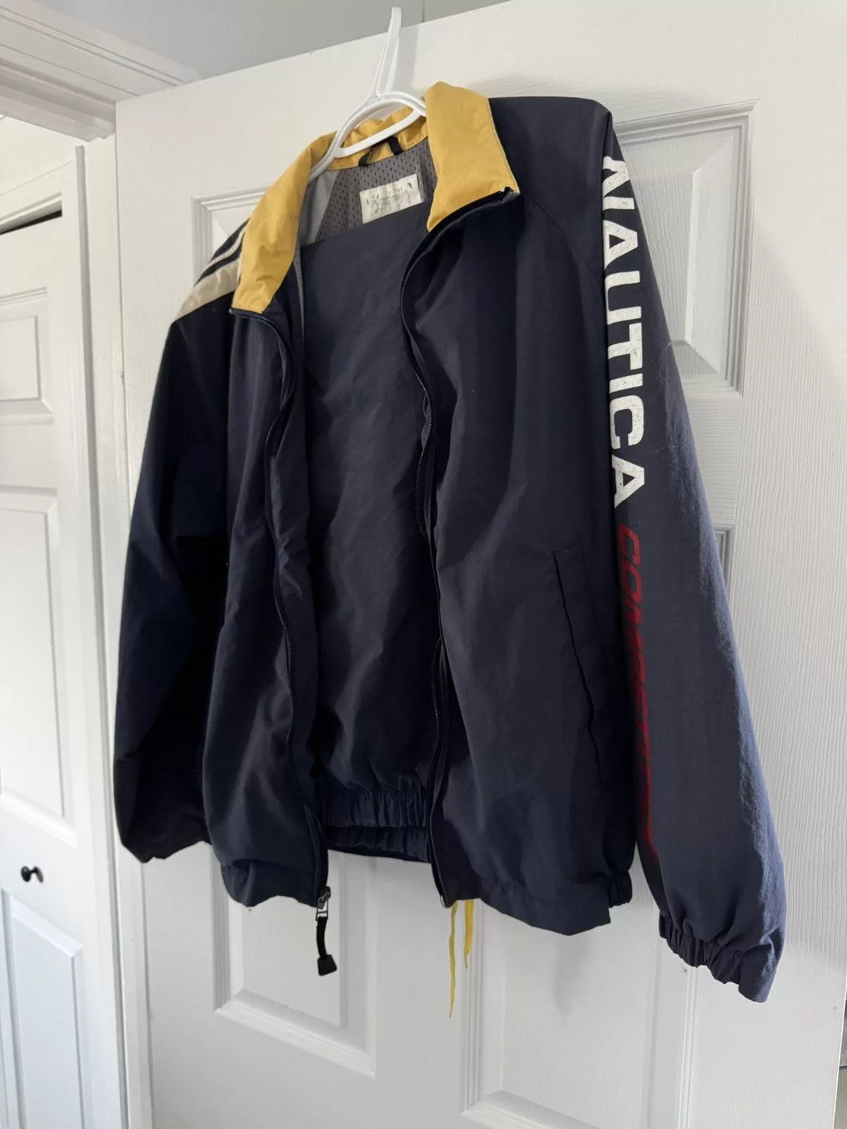 Nautica Light Jackets Nautica × Vintage Vintage 80s Nautica Competition Tracksuit - Navy/Yellow Blue