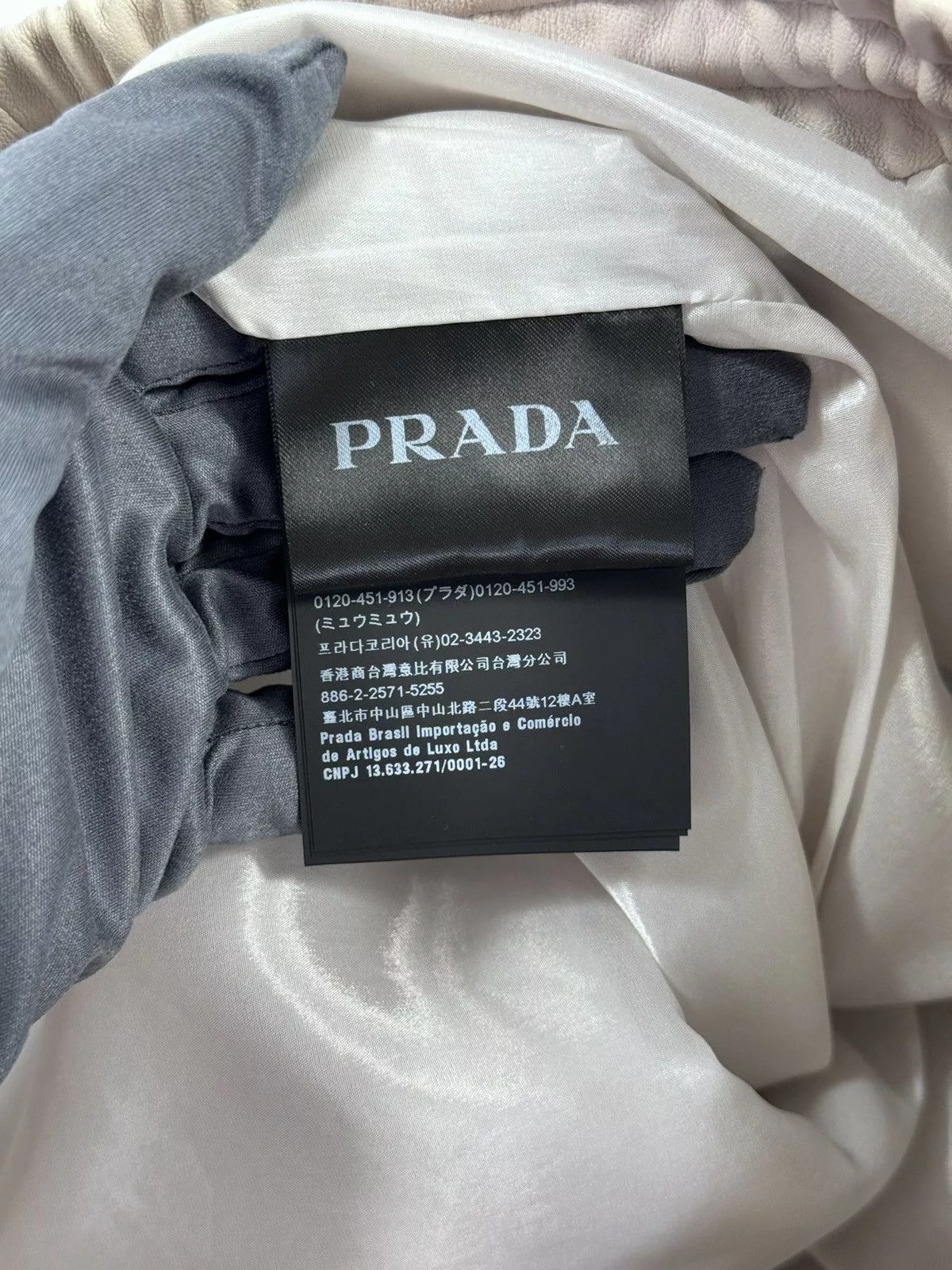Prada Shorts PRADA LEATHER SHORTS White