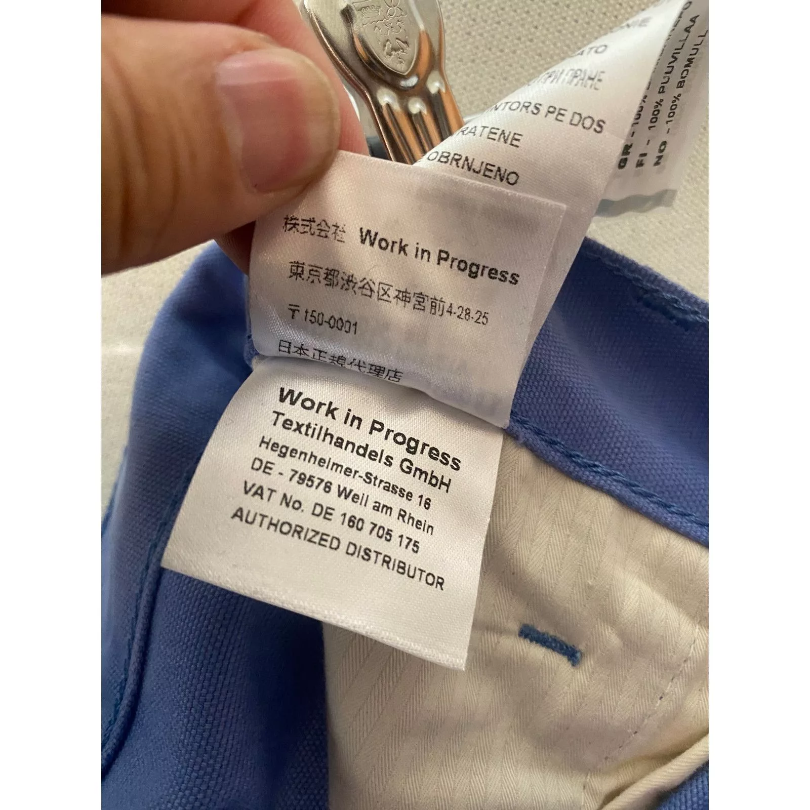 Carhartt Wip Casual Pants Carhartt Wip Carhartt Heritage Work in Progress "Hammer Pant" Blue