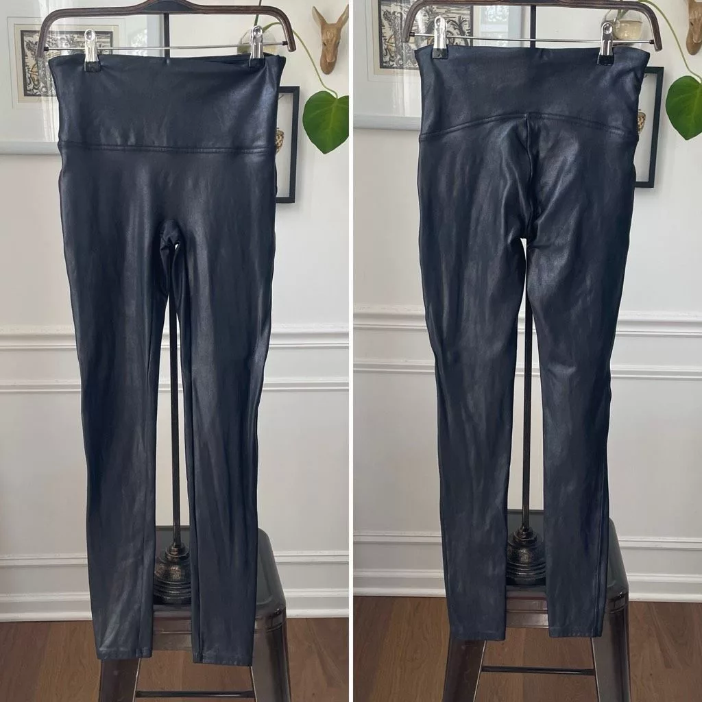 Spanx Leggings Spanx Faux Leather Leggings Black $98 L
