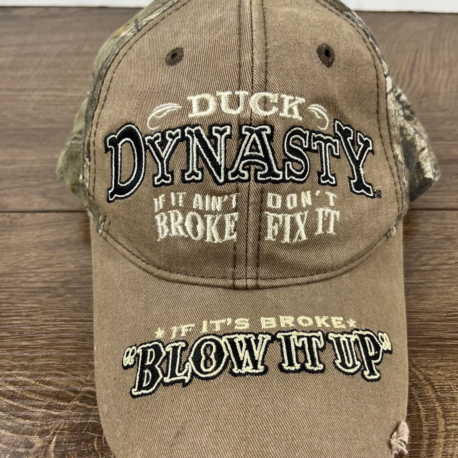 Other Hats Other Duck Dynasty Hat If it aint broke Adjustable Hat Tan Brown H