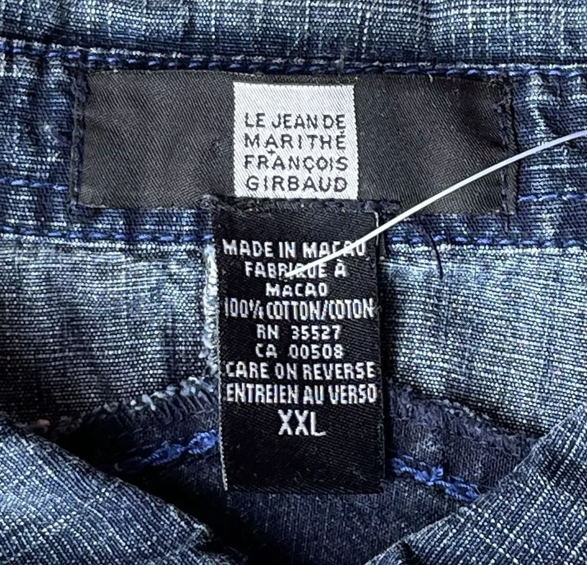 Marithe + Francois Girbaud Shirts Button Ups Marithe + Francois Girbaud Vintage 90s Marithe Francois Girbaud Button Down Denim Shirt Blue
