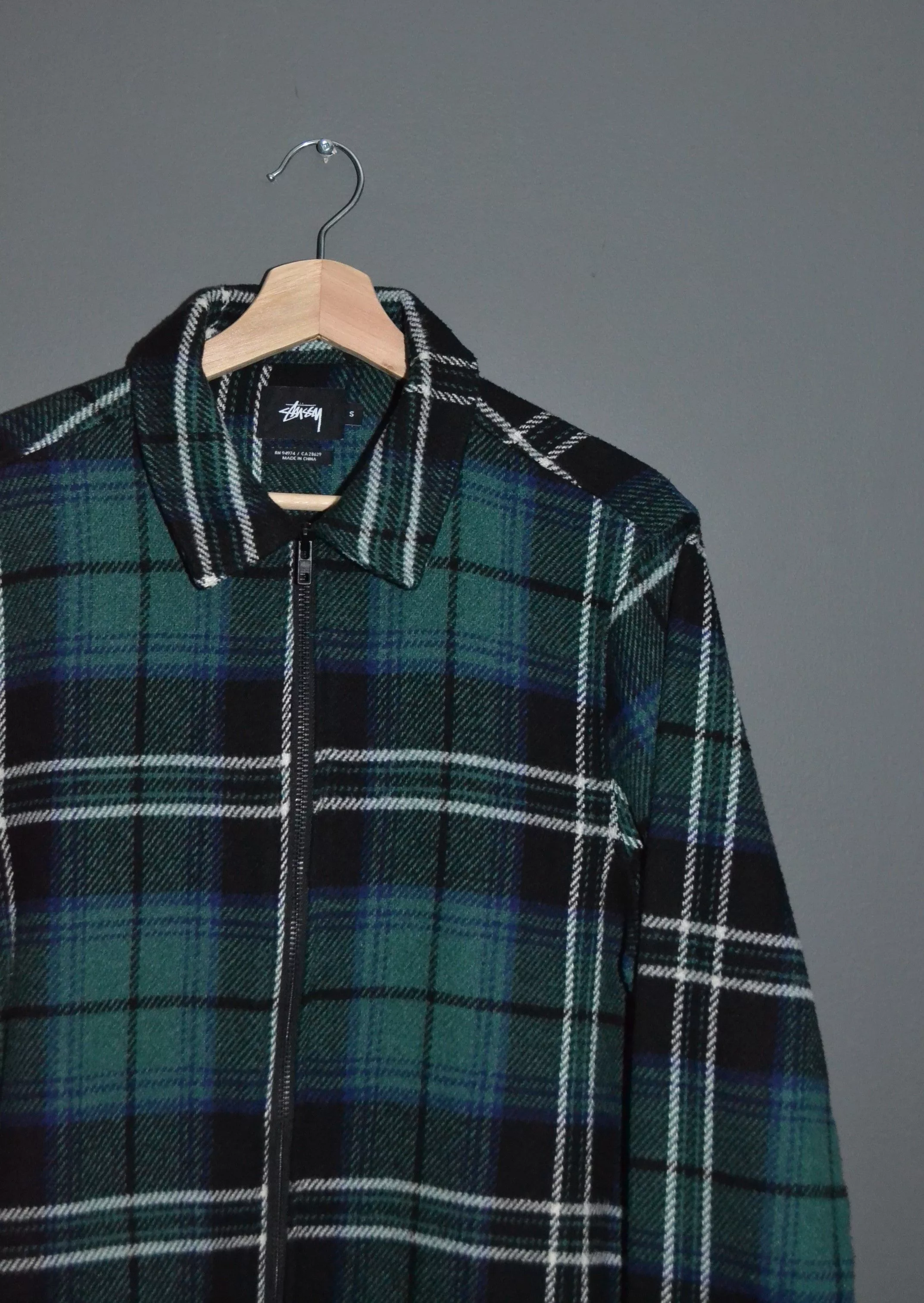 Stussy Light Jackets Stussy Wool Overshirt Jacket S Check Multi