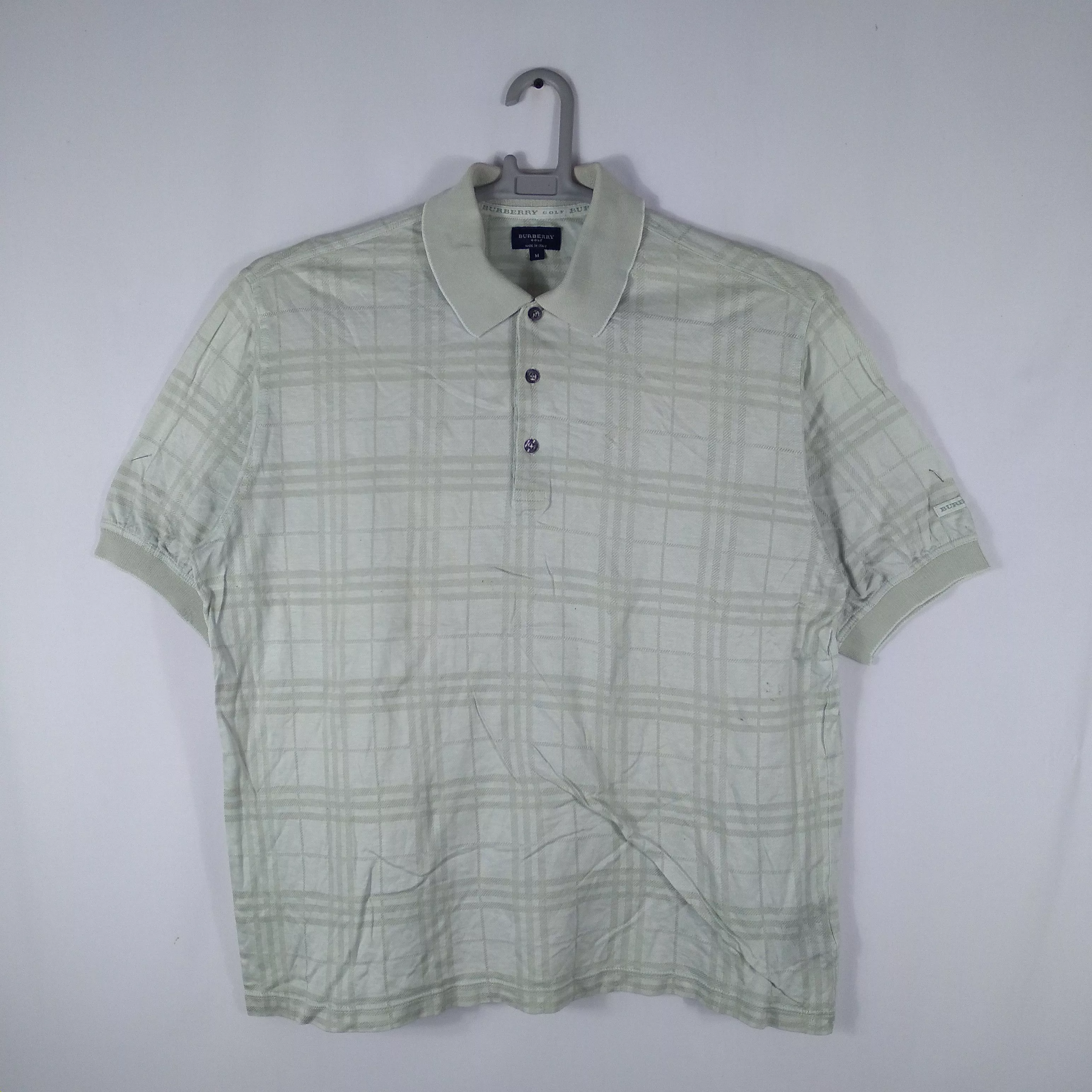 Burberry Polos Vintage Burberry London Golf Outdoor Polo Shirts Blue