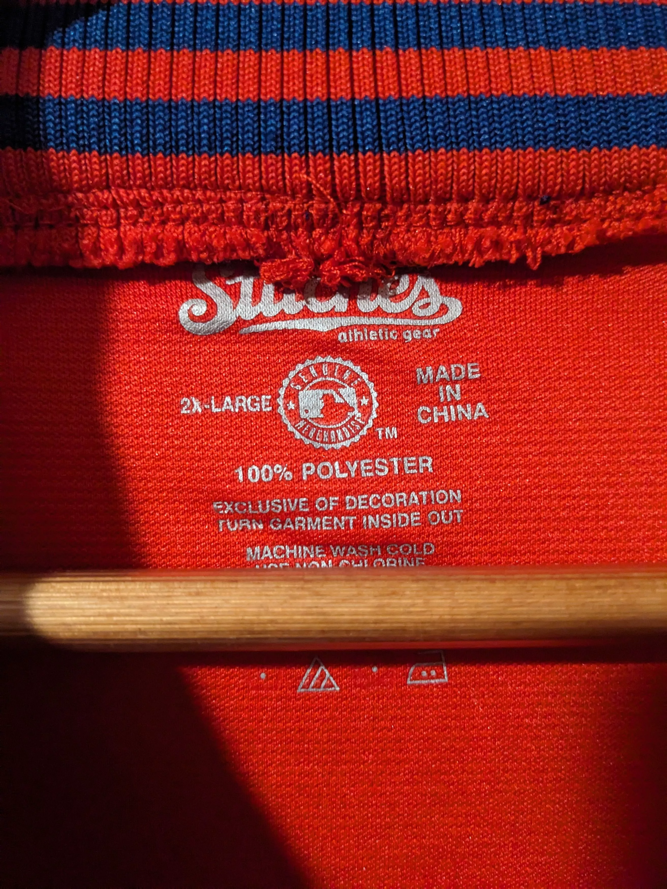 MLB Light Jackets MLB × Vintage Phillies MLB Baseball Stitches Red Full Zip Track Jacket Sportswear