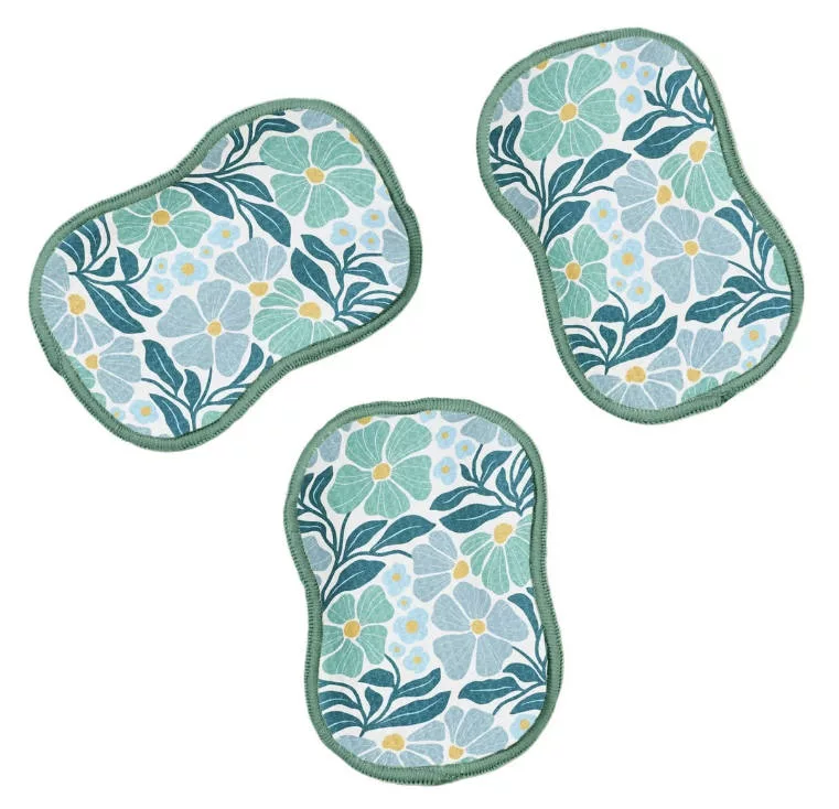 Linda Splatter Menthe Green Sponge 3 Set