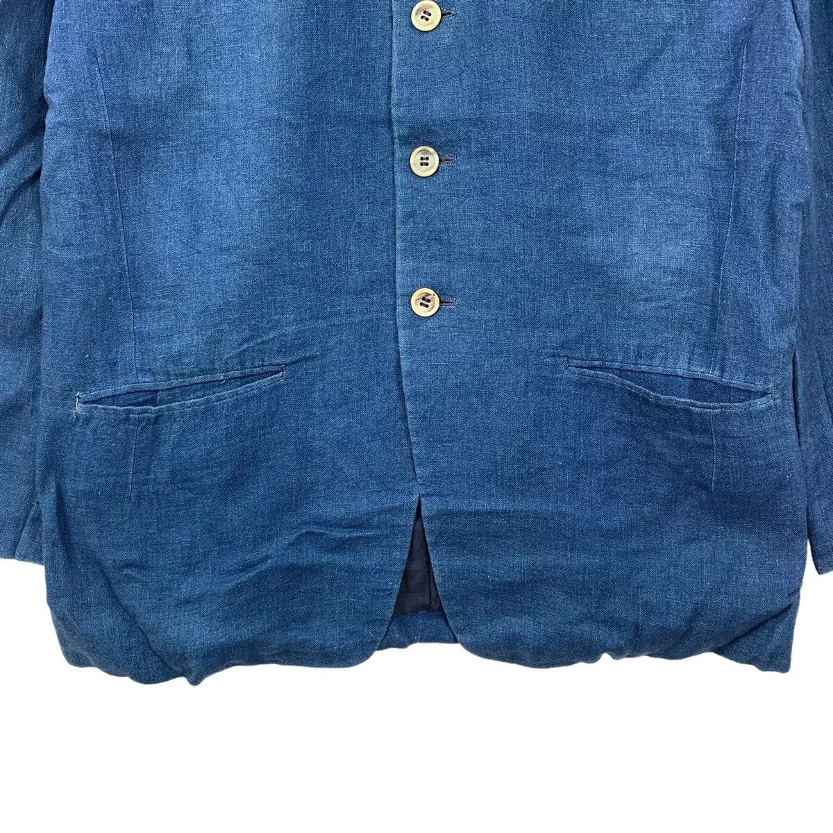Designer Light Jackets Designer Vintage Lautremont Men Co Ltd Button Jacket Blue