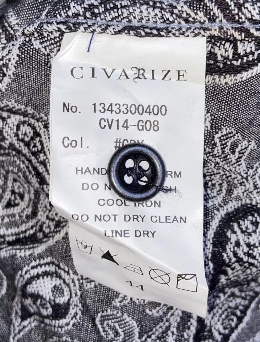 CIVARIZE Shirts Button Ups CIVARIZE Grey Patterned Shirts/Outer Gray