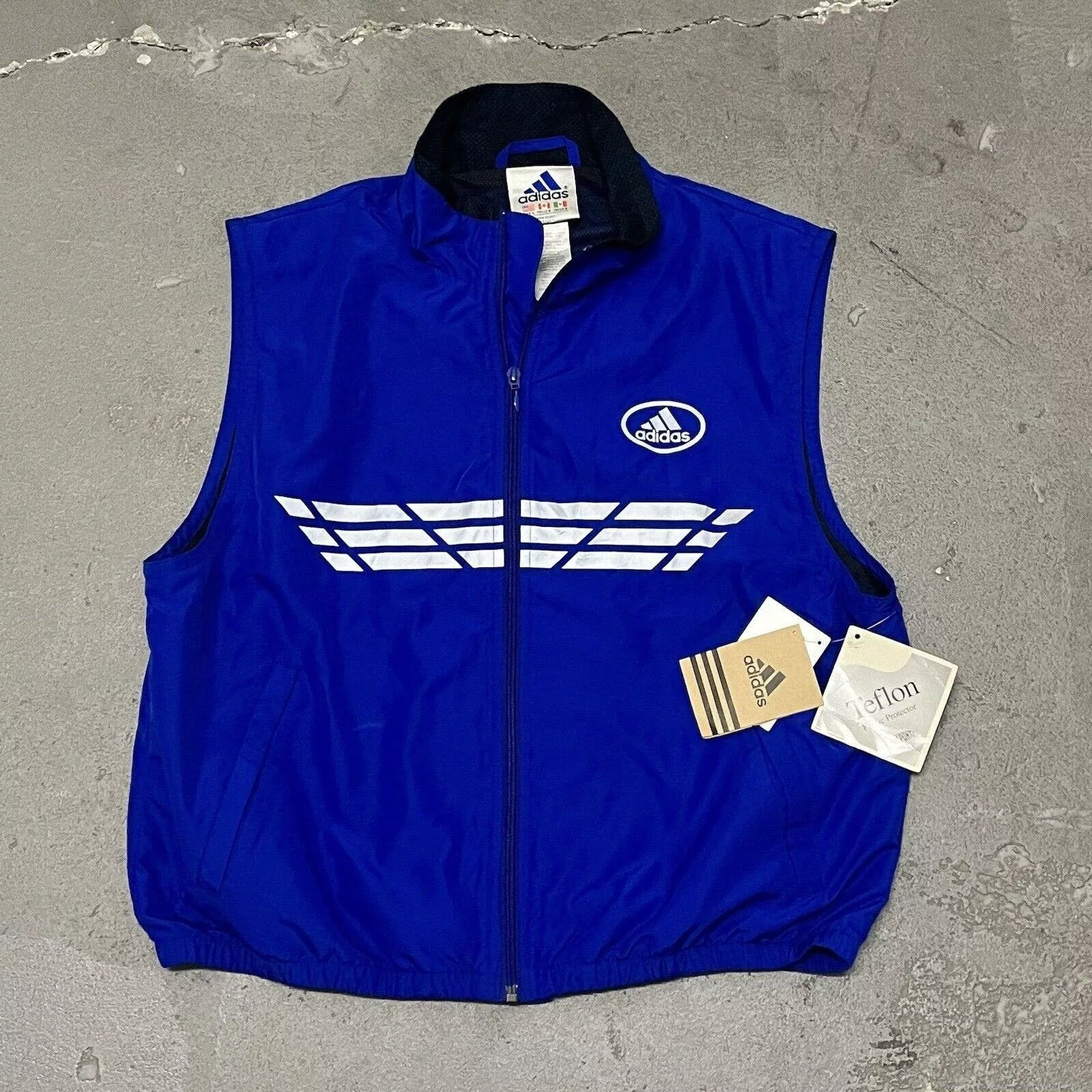 Adidas Vests WMNS Vintage 2000’s Adidas Running Vest Y2K 3M Blue BNWT Lrg Streetwear