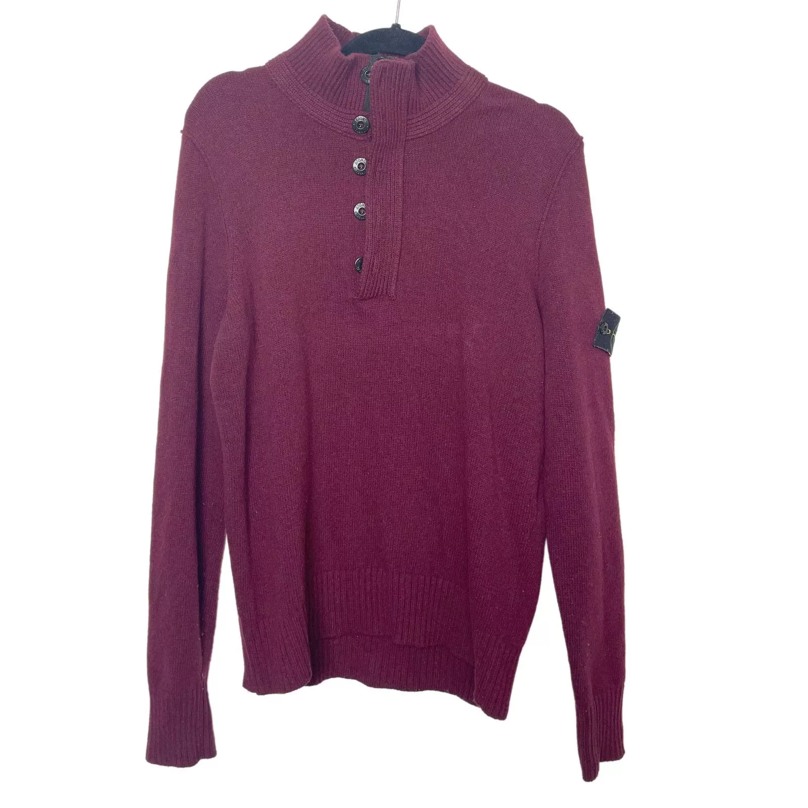 Stone Island Sweaters Stone Island Maroon Jumper Red